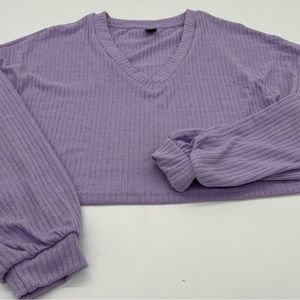 SHEIN V nexk Crop pullover